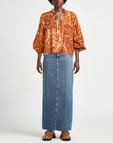 Woman Top Rust Size S Cotton