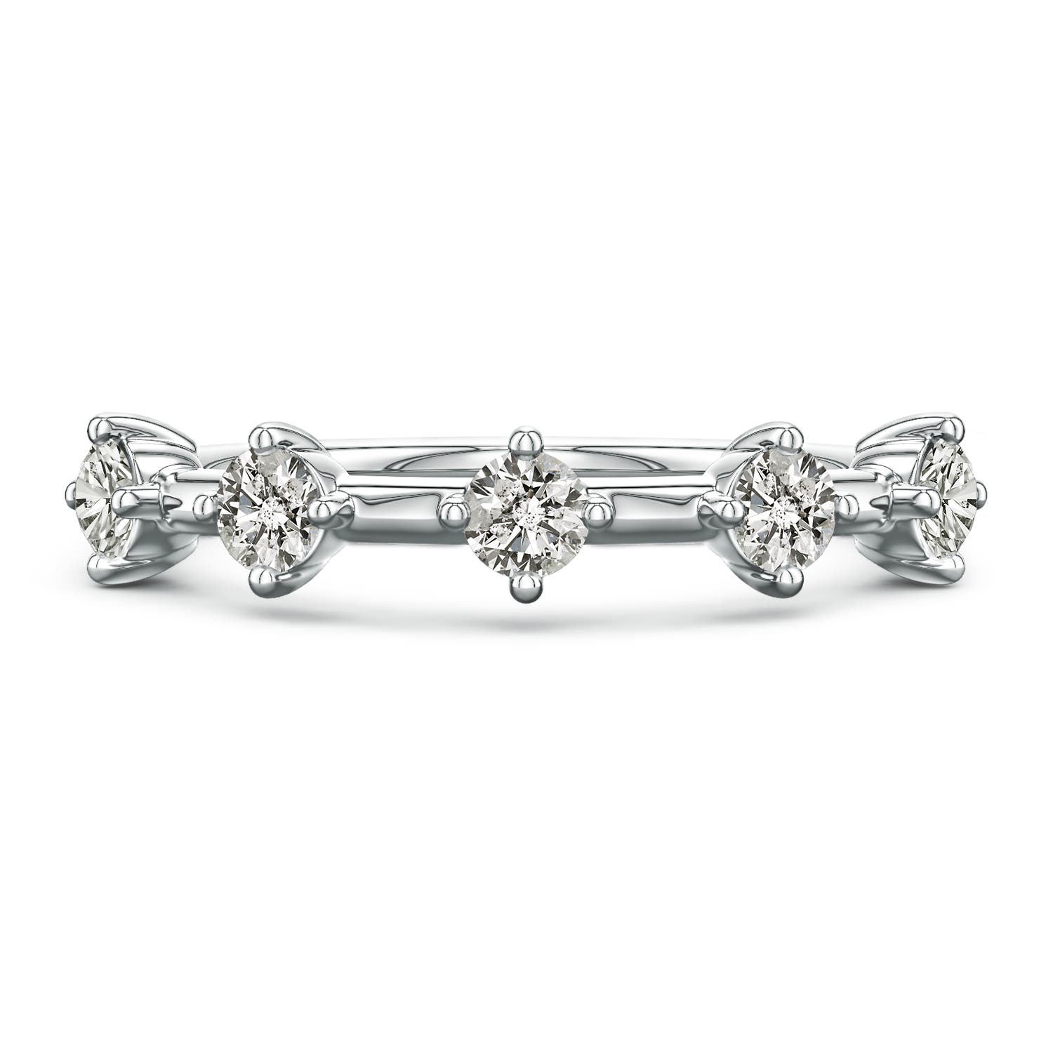 Angara 0.53 CTW Round Diamond Five-Stone Station Ring in 14K White Gold