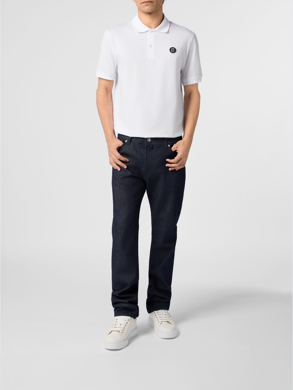 Polo Shirt Men color White