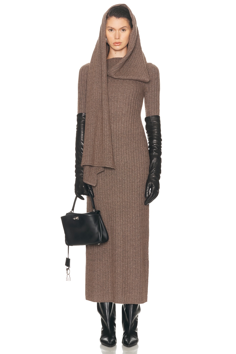 Cult Gaia Natacha Dress in Otter - Chocolate.  XS also in L