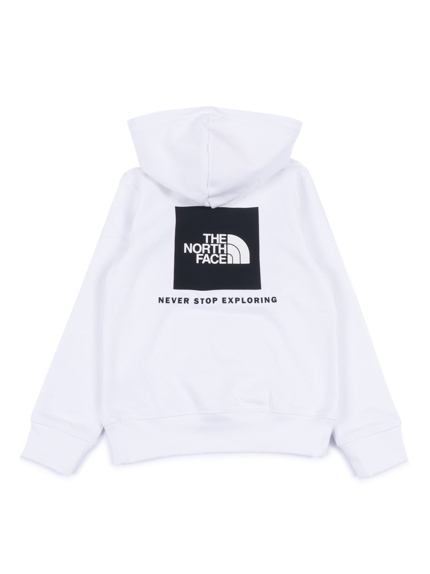 The North Face Kids Teen Box Nse reguliere hoodie Tnf wit/Tnf zwart