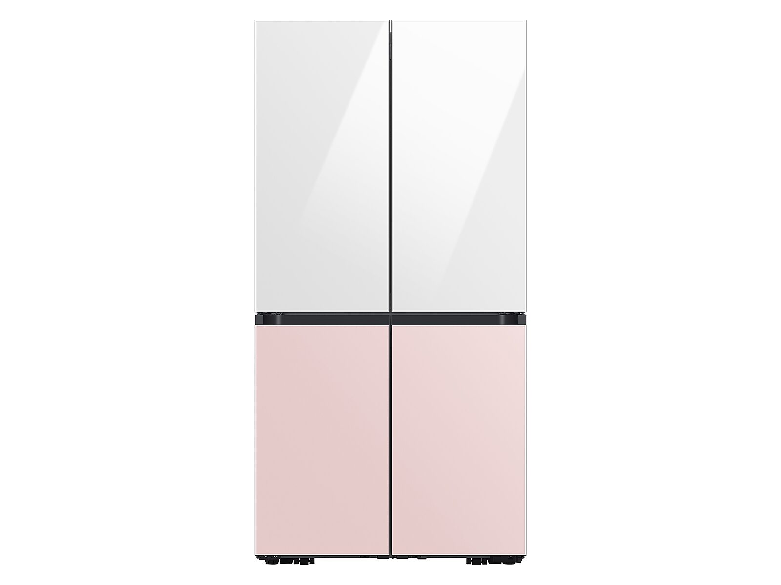 Bespoke 4-Door Flex™ Refrigerator Panel in White Glass - Top Panel(RA-F18DUU12/AA)
