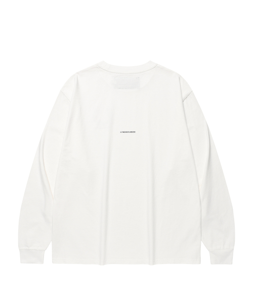 LUCKY HOUSE LS TEE WHITE