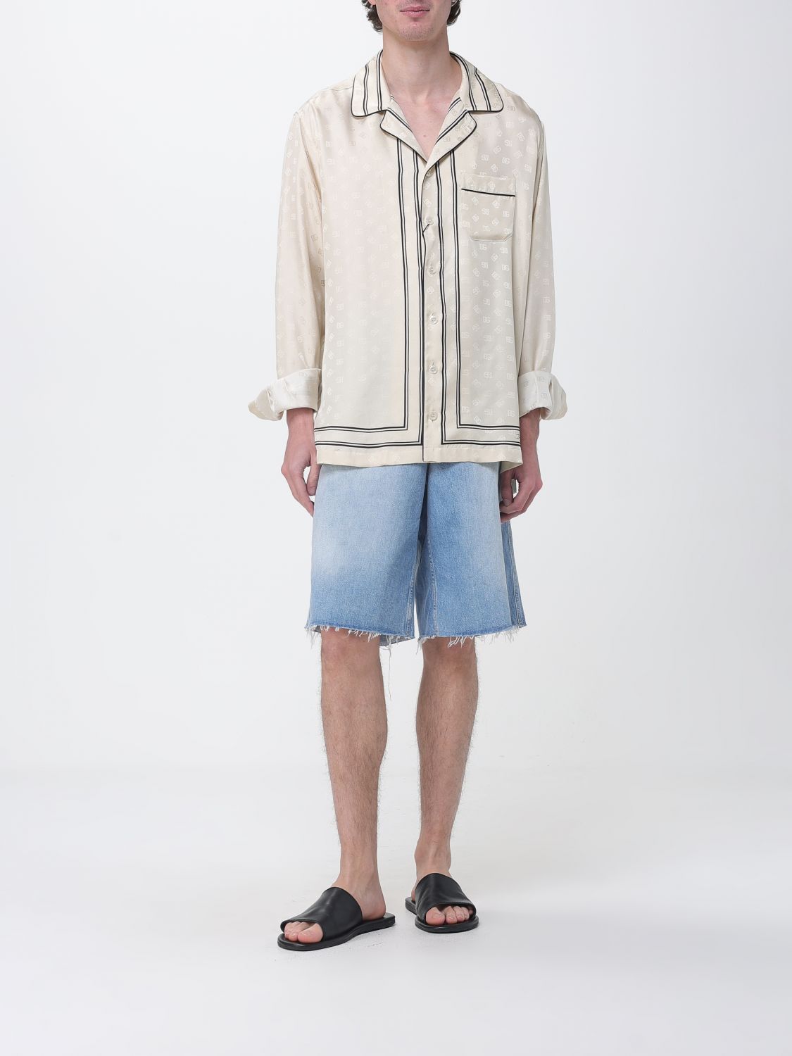 Shirt Men color Beige