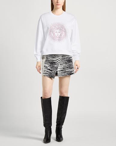 Woman Sweatshirt White Size 10 Cotton