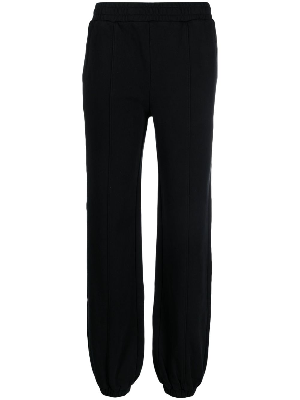 Logo-print organic cotton track pants - Black