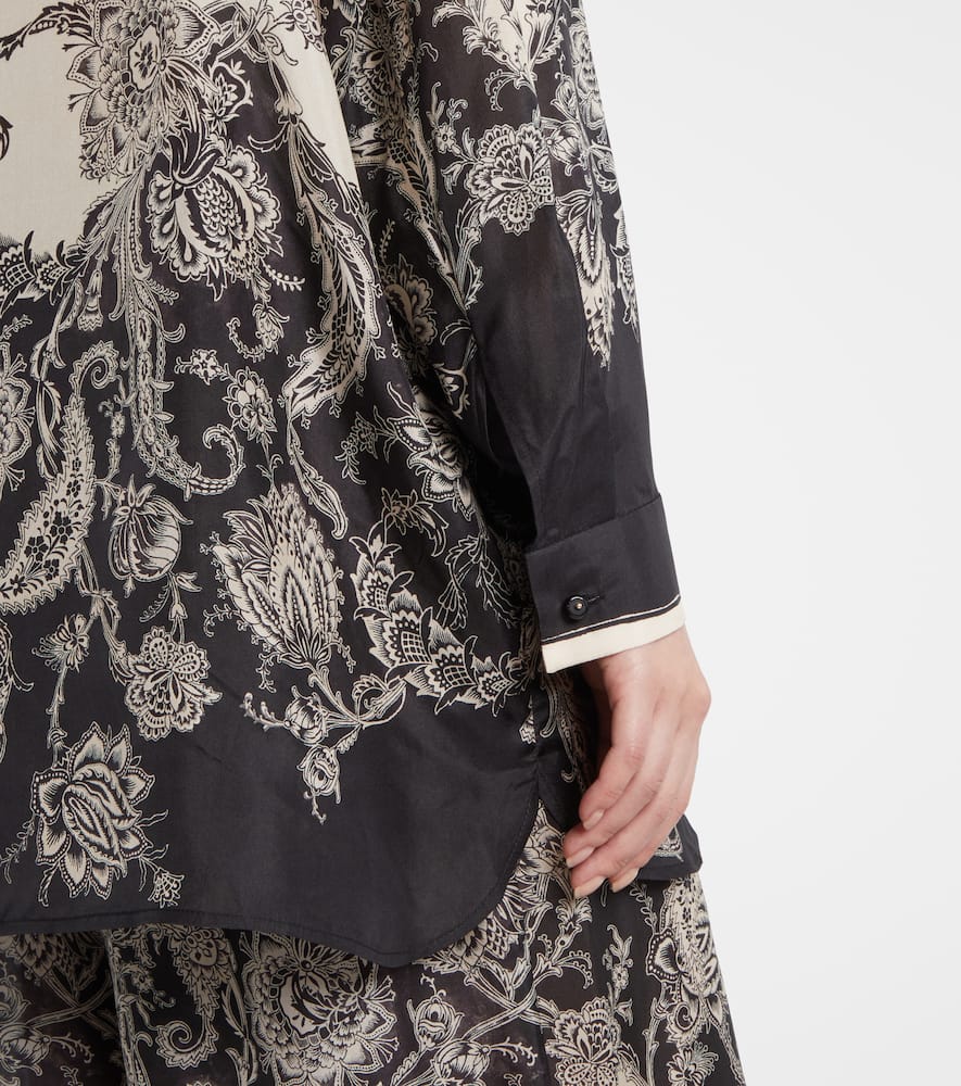 Rhiannon paisley silk shirt