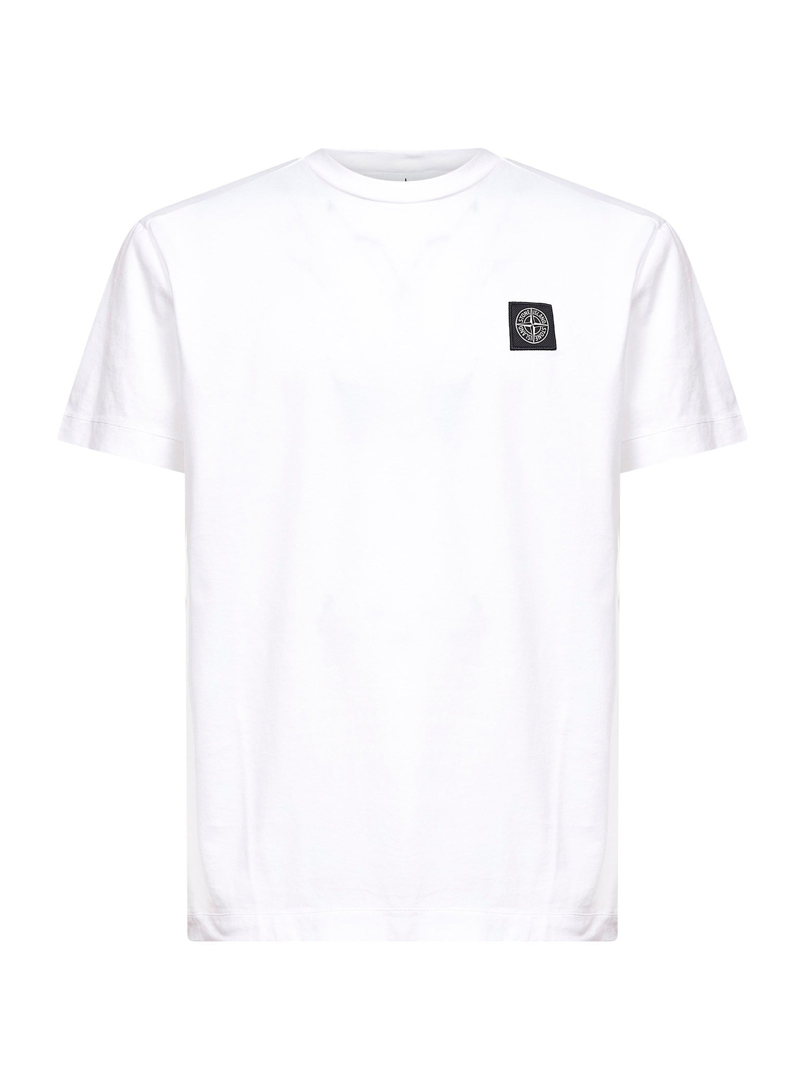 Logo-Patch Cotton T-Shirt — White