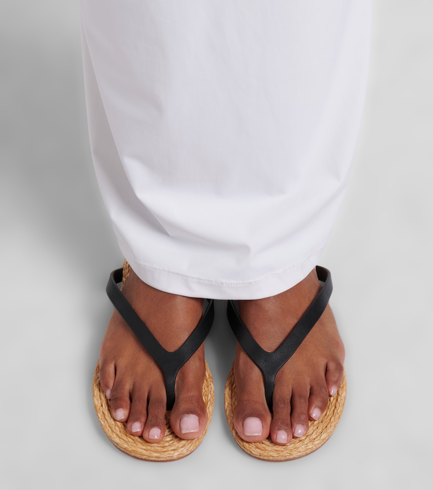 Palma leather thong sandals