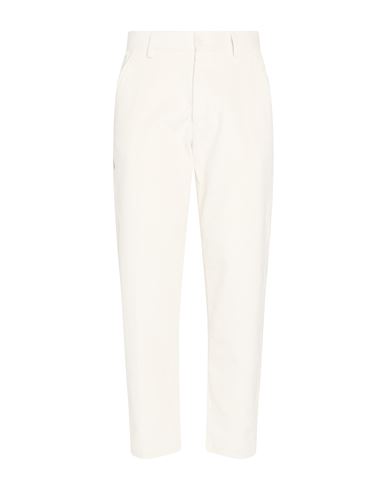Man Pants Ivory Size M Cotton, Elastane