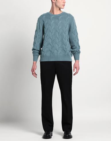 Man Sweater Deep teal Size 44 Cashmere