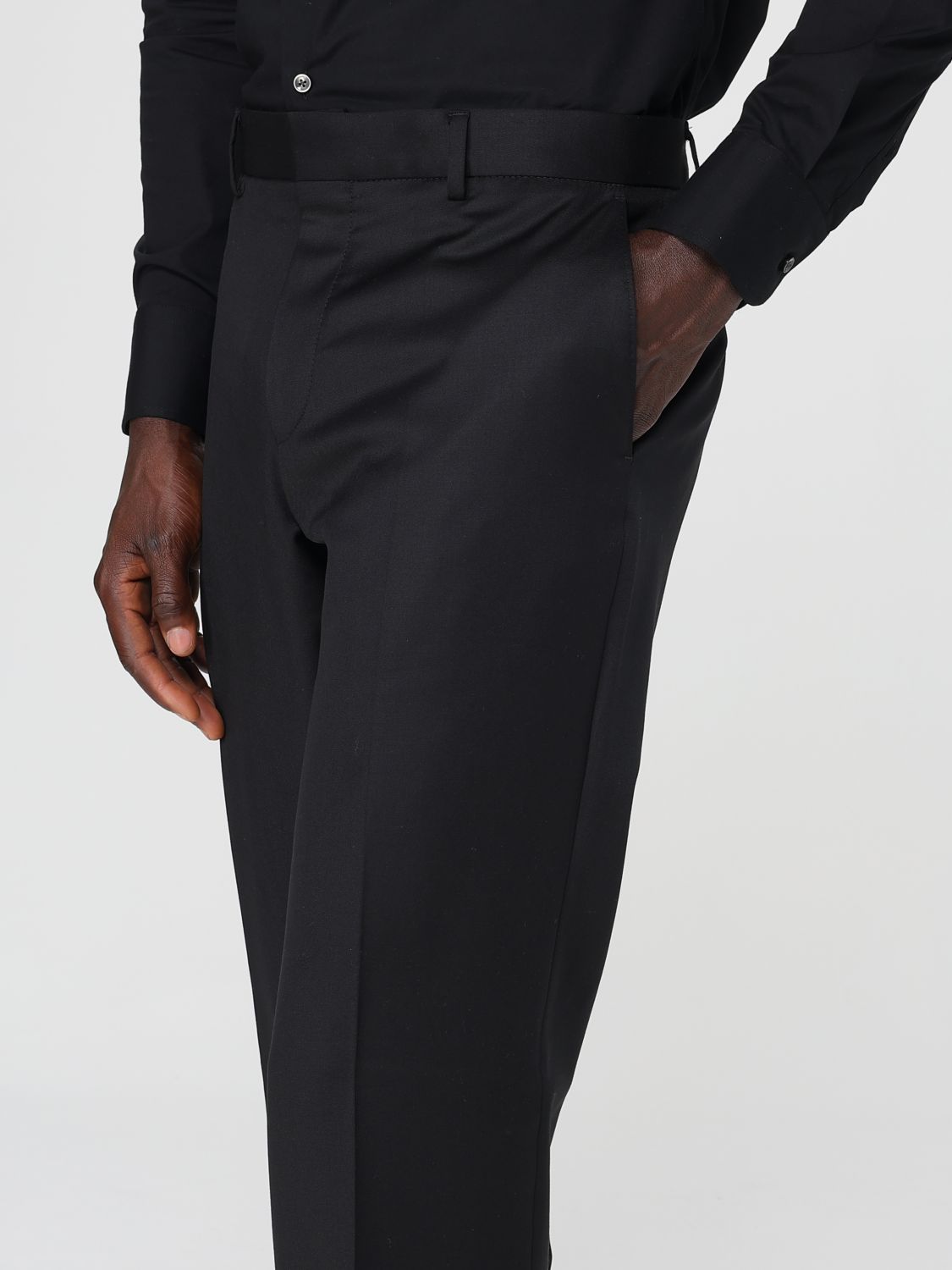 Pants BOSS Men color Black