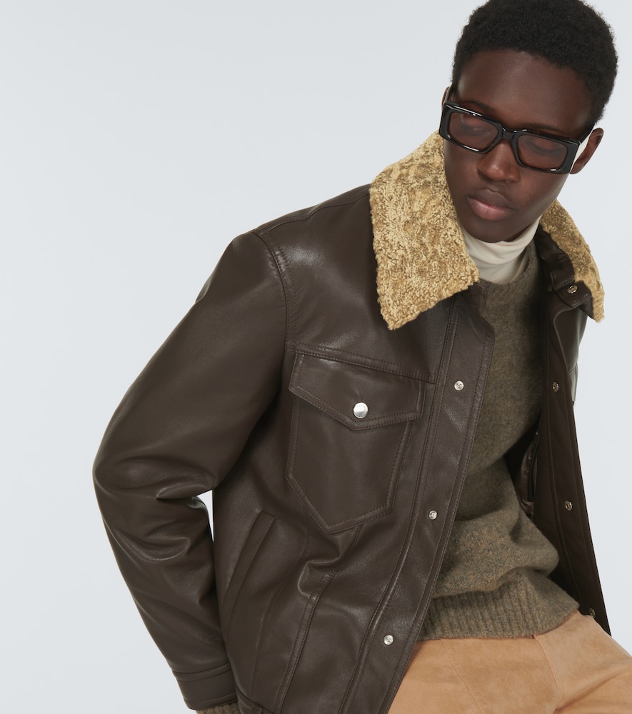 Boyce regenerated leather jacket