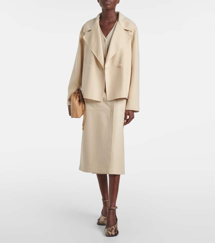 Rollet wool and silk coat