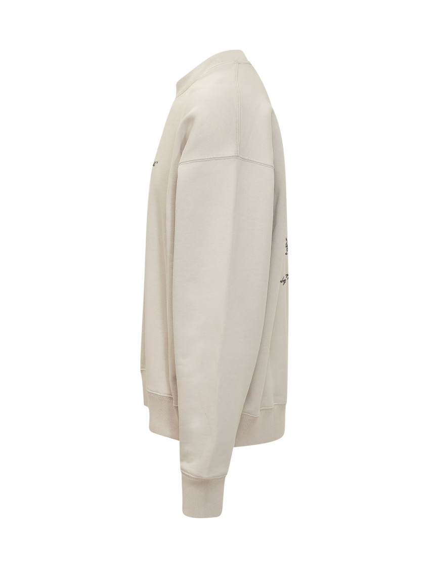 Beige Crew Neck Sweatshirt