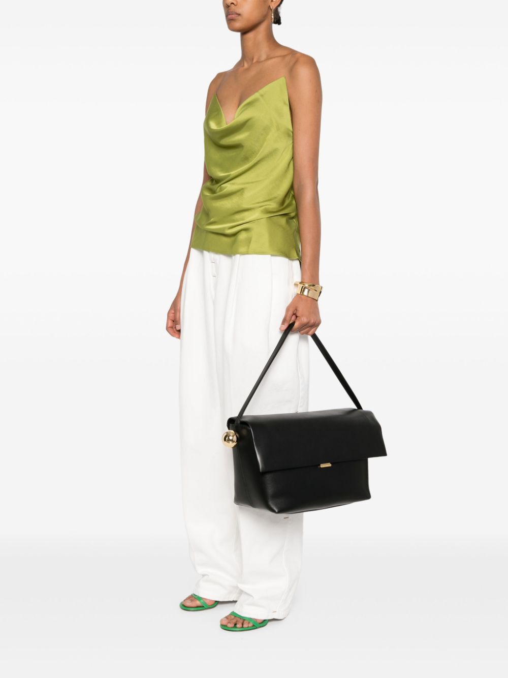 The Rond Carré shoulder bag - Black
