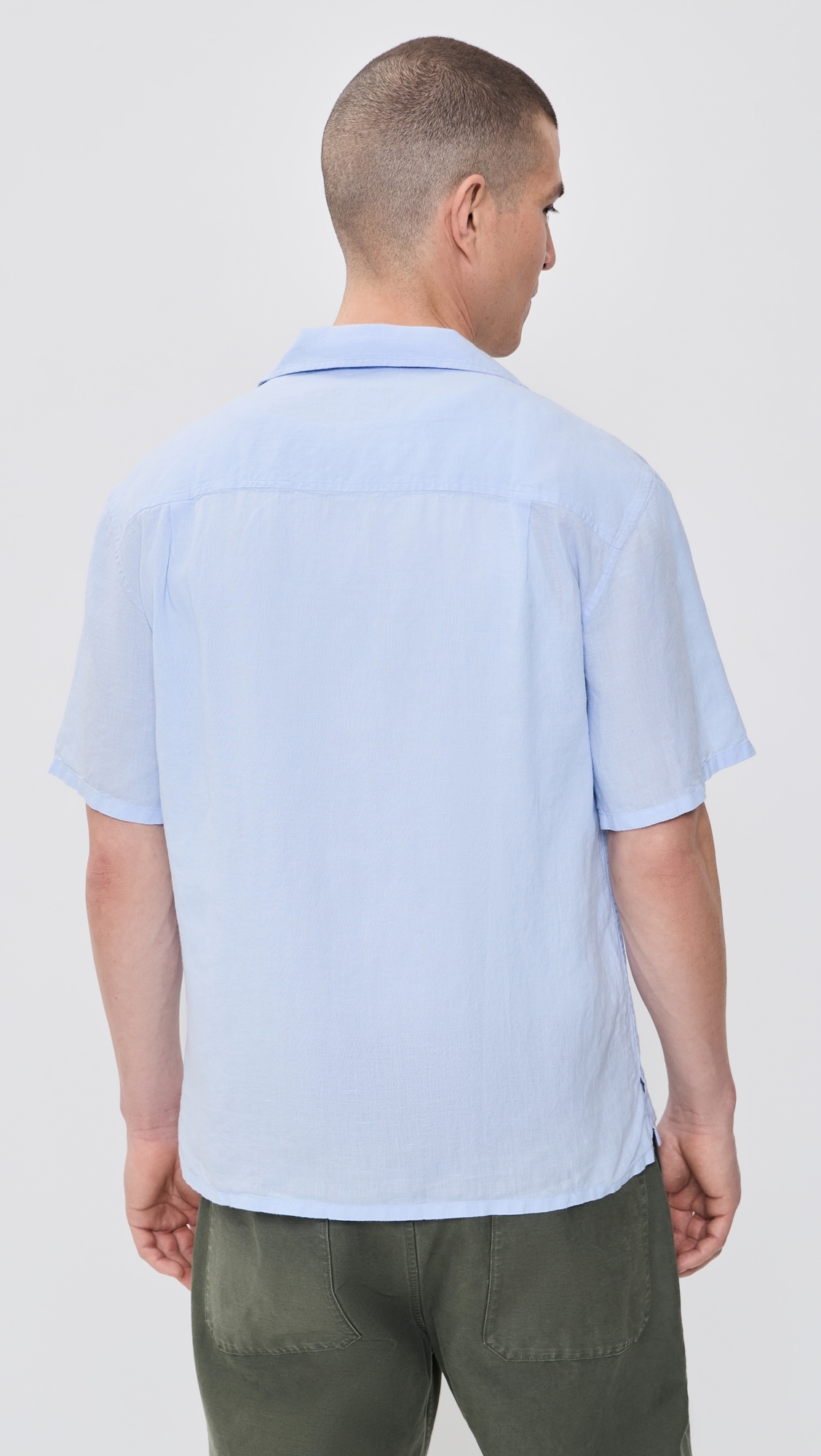 Marina Linen Shirt Sky