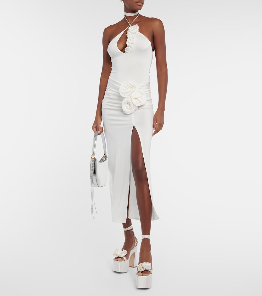 Magda Butrym Ruffled halterneck jersey bodysuit