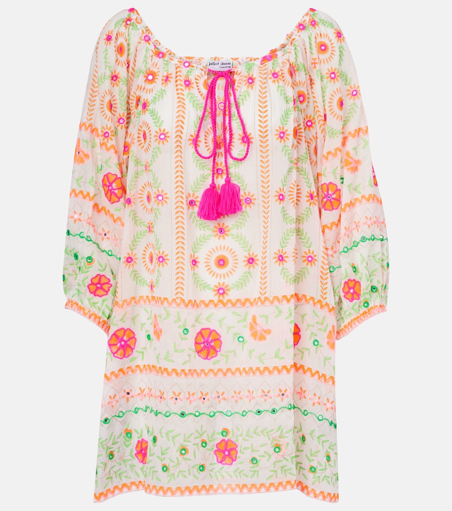 Printed cotton beach dress
