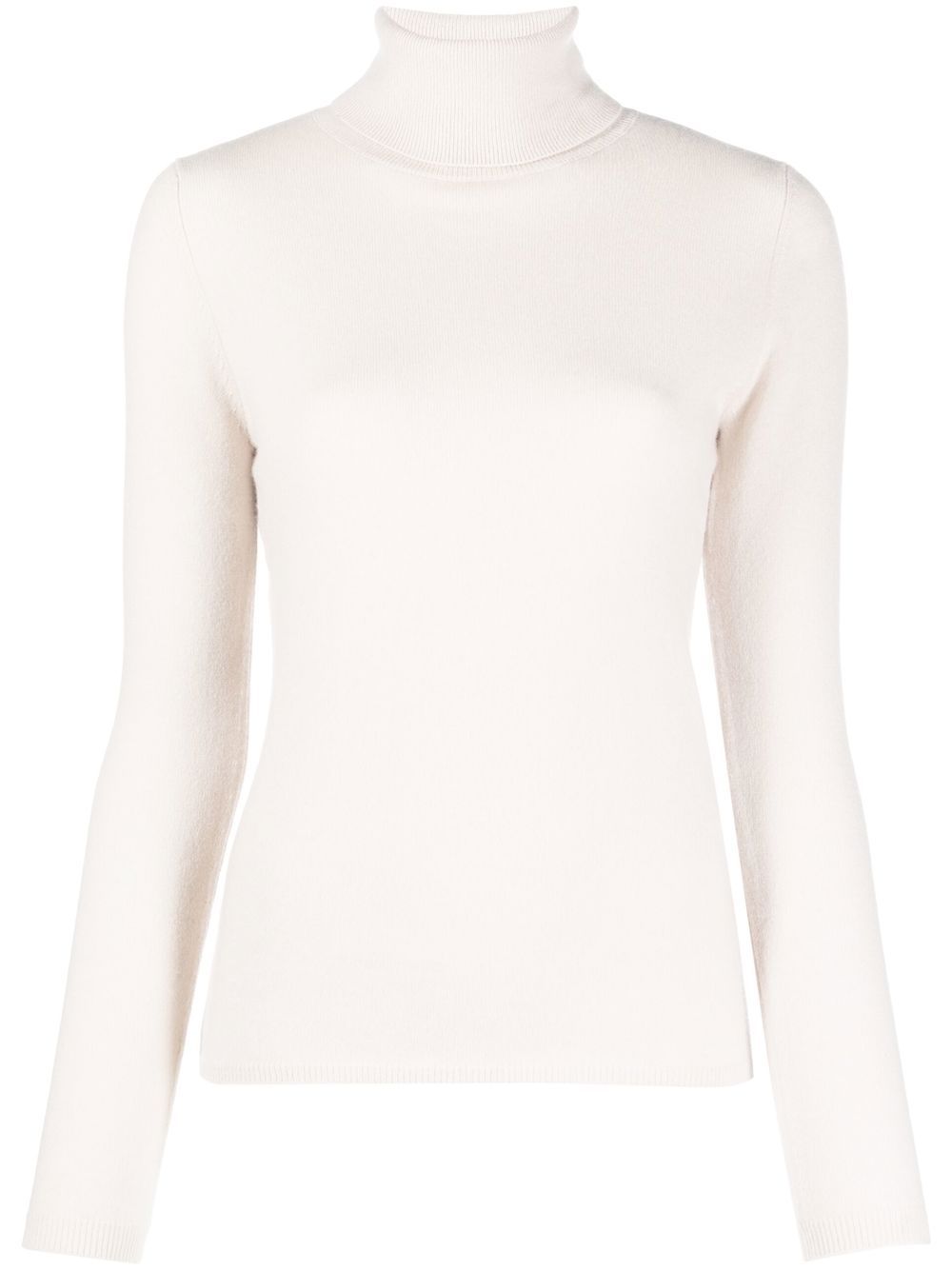 Roll-neck cashmere jumper - Black