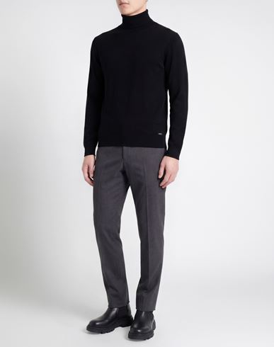 Man Turtleneck Black Size M Viscose, Nylon, Acrylic, Cashmere