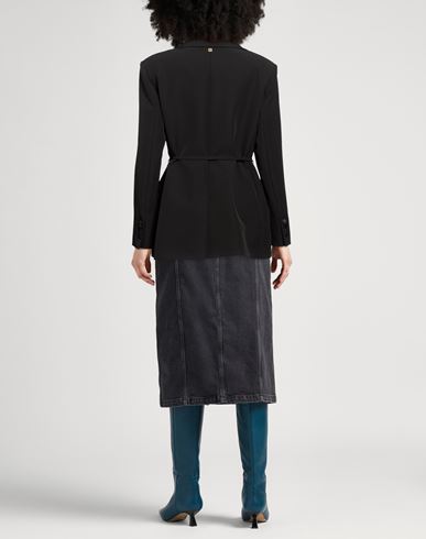 Woman Blazer Black Size 4 Polyester, Elastane