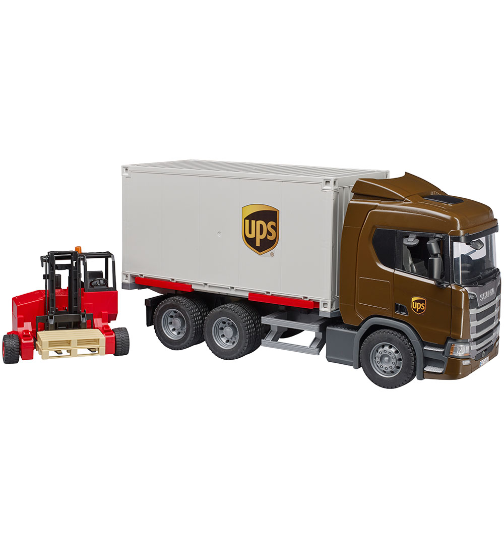 Bruder Truck - UPS Scania Super 560R w. Forklift - 03582 - Bruder - OneSize - Car
