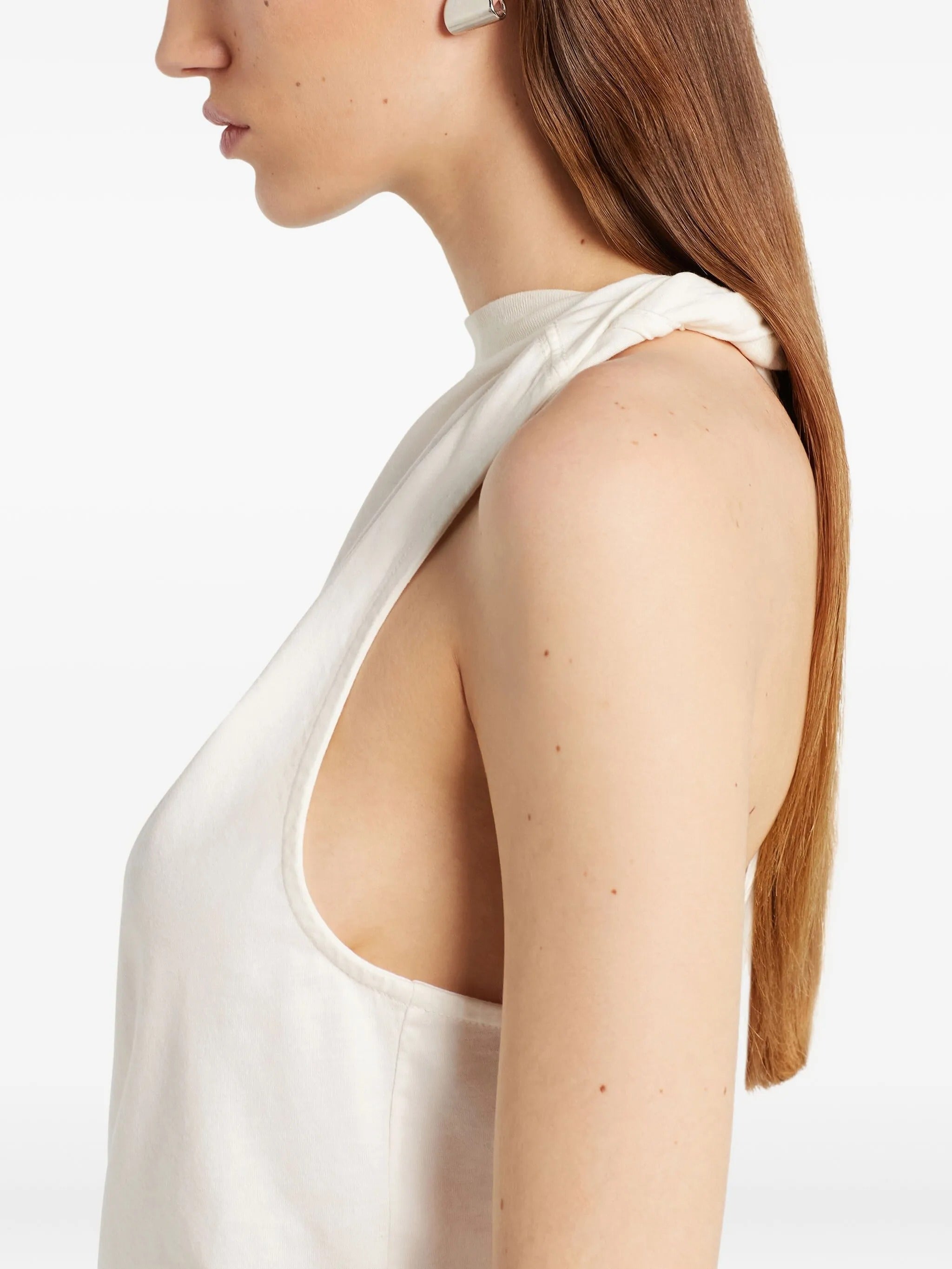 Courrèges Twist Asymmetrical T Shirt