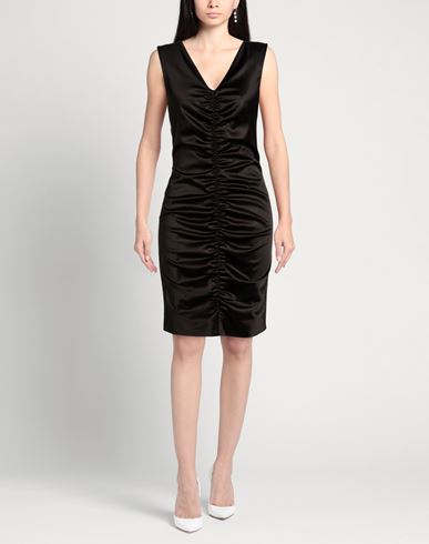 Woman Mini dress Black Size 6 Acetate, Polyamide, Elastane