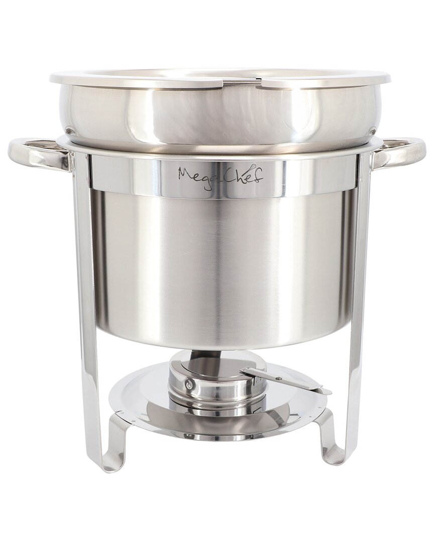 MegaChef 11.6qt Round Stainless Steel Professional Soup Chafing Dish
