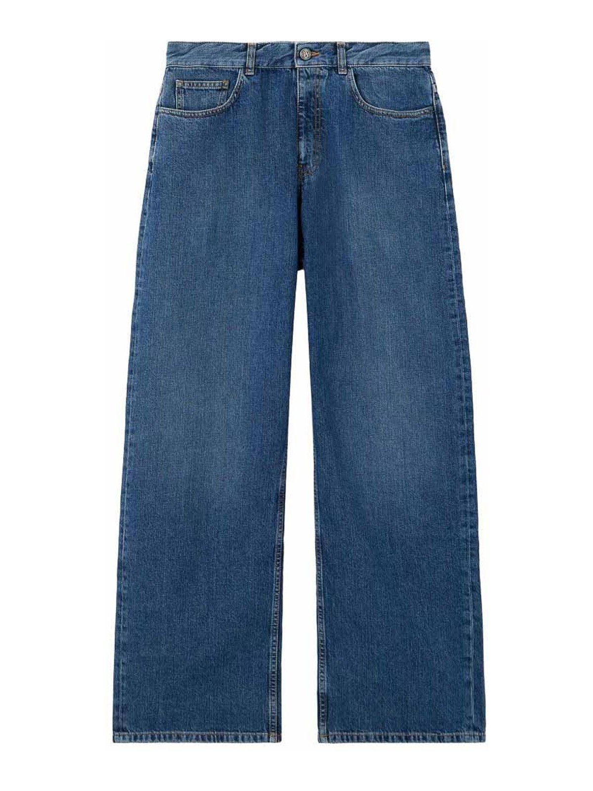 Curved Logo Denim Jeans