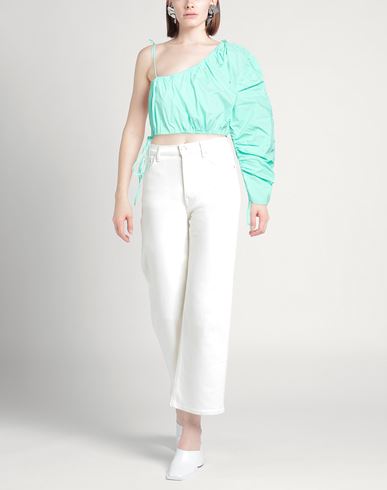 Woman Top Turquoise Size XS Cotton