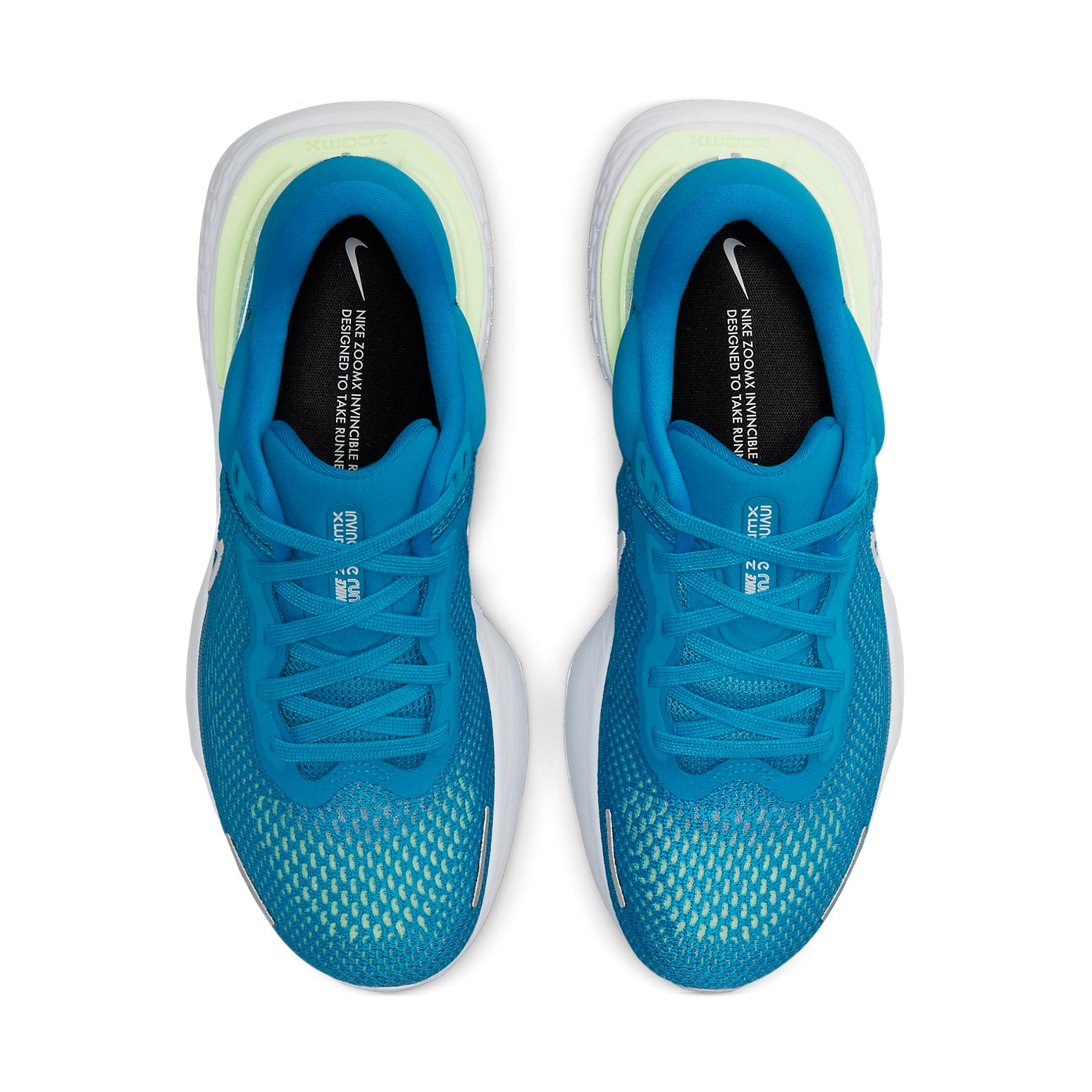 ZoomX Invincible Run Flyknit 'Blue Orbit Lime Glow'