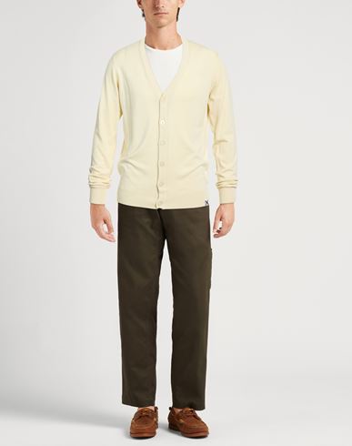 Man Cardigan Ivory Size M Viscose, Nylon