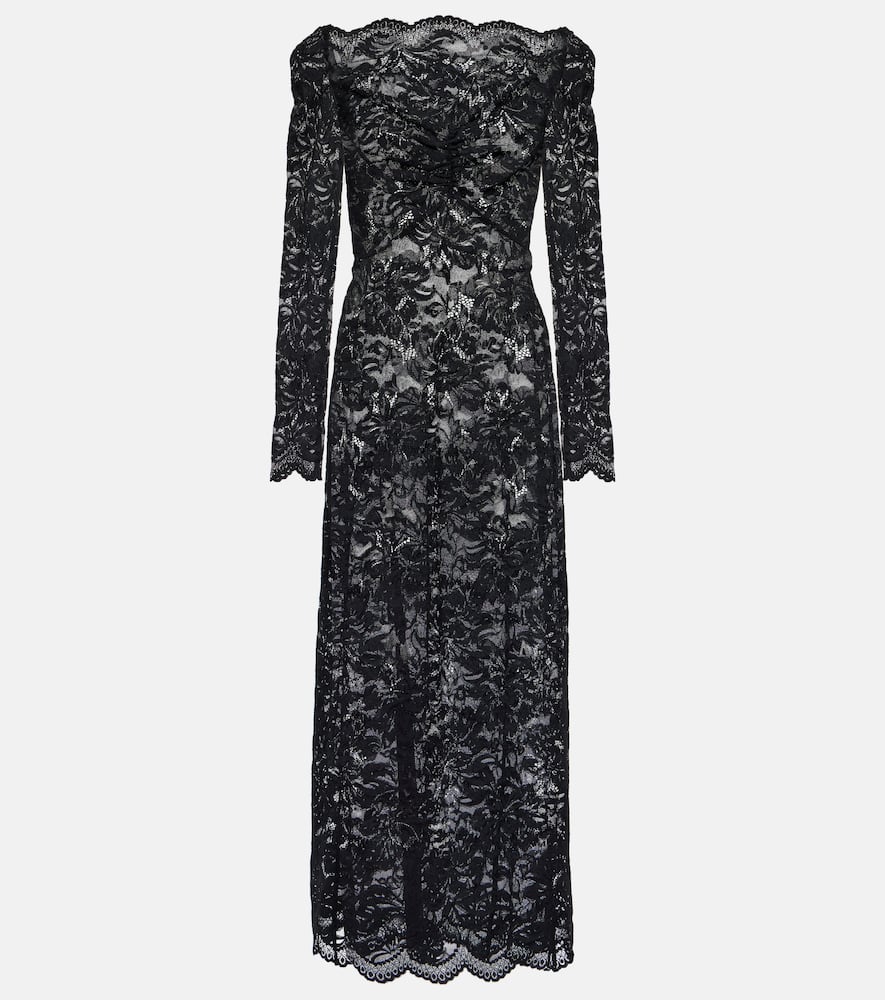 Floral lace maxi dress