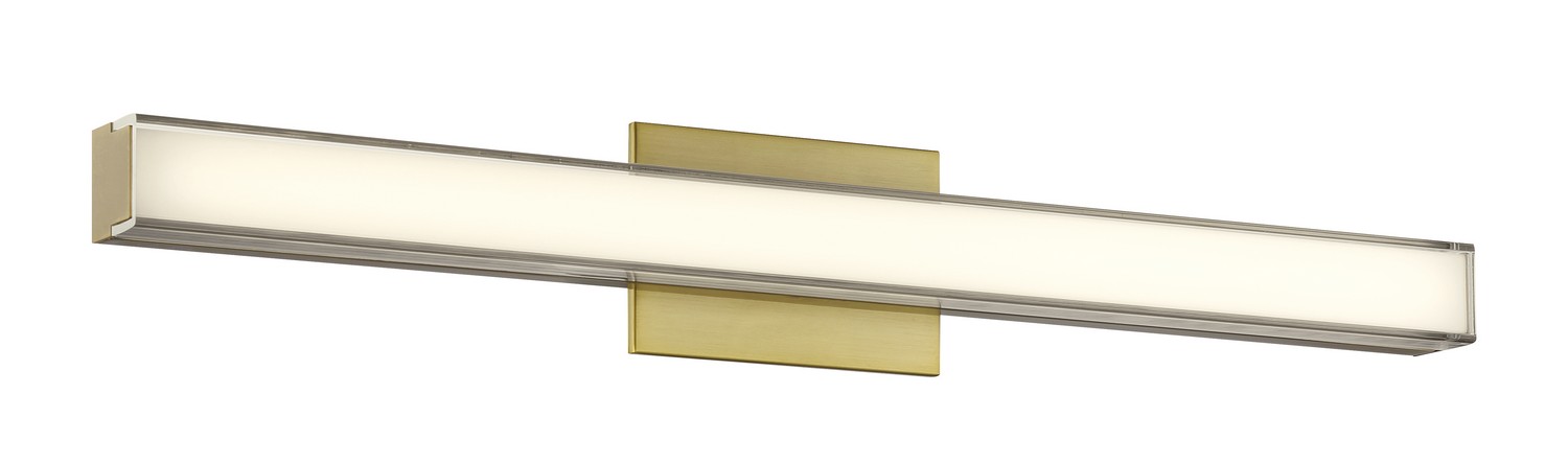Ashen Brass LED Bathroom Bathroom Vanity Light Bathroom Vanity Light from the Vantage Collection