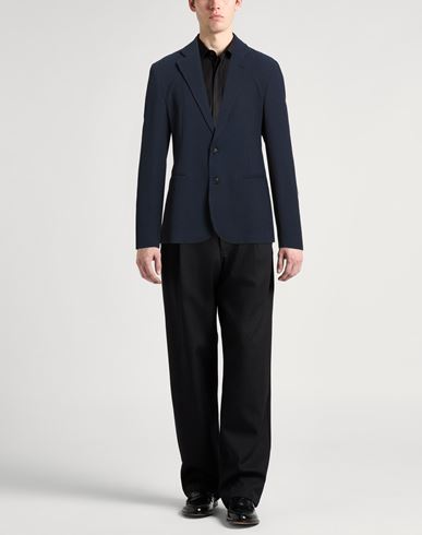 Man Blazer Navy Size 38 Virgin Wool, Polyamide, Elastane