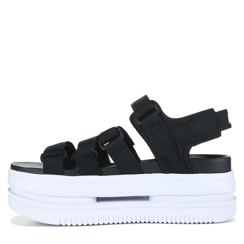 Women's Icon Classic Platform Sandals (Black/White)
