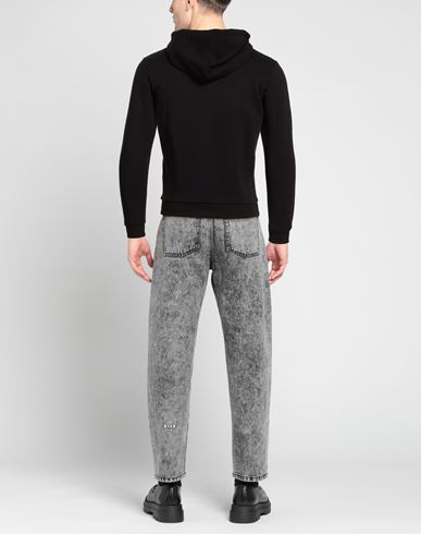 Man Sweatshirt Black Size XXS Cotton, Elastane