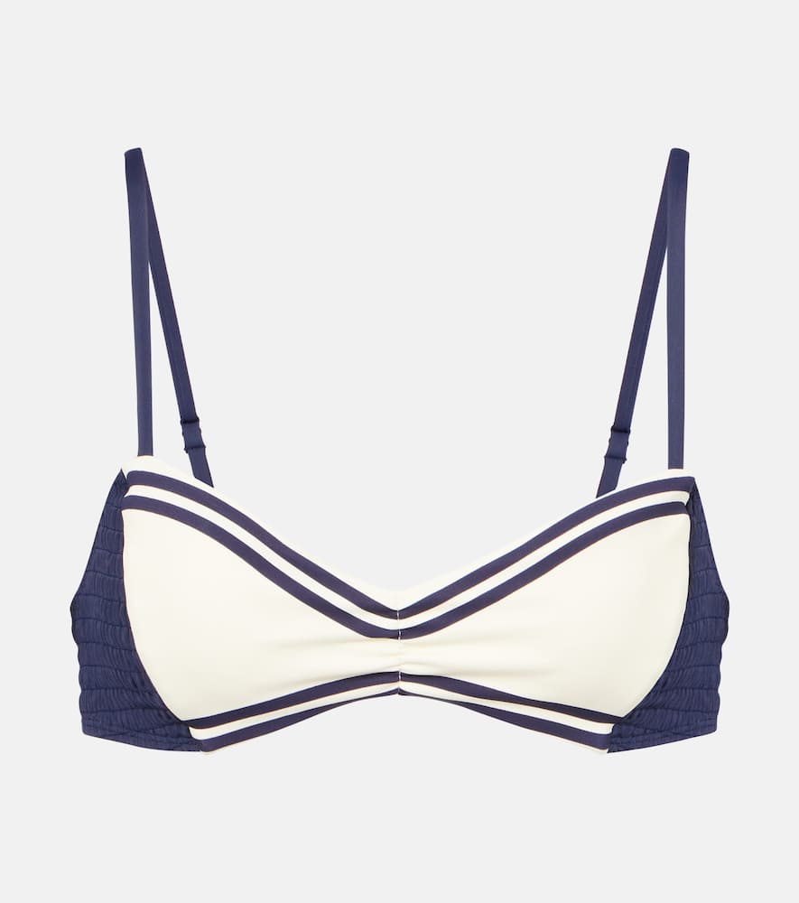Alémais Marine smocked bikini top