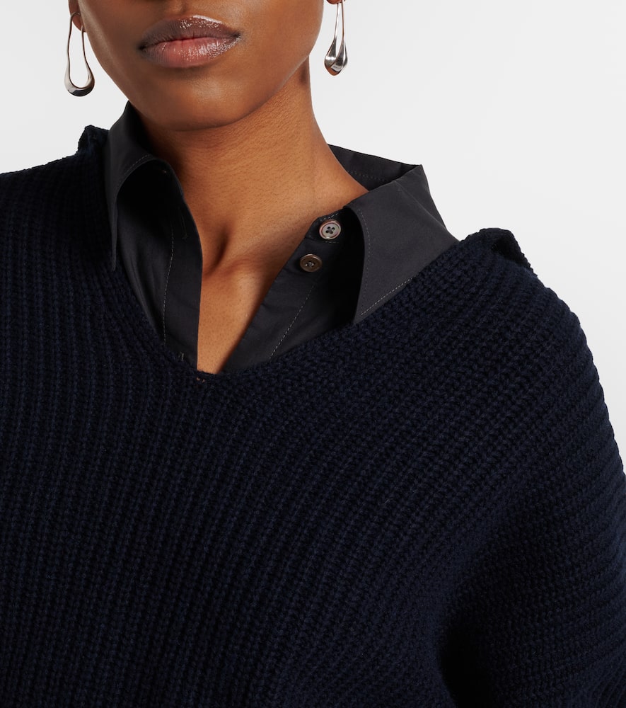 Cotton and cashmere sweater