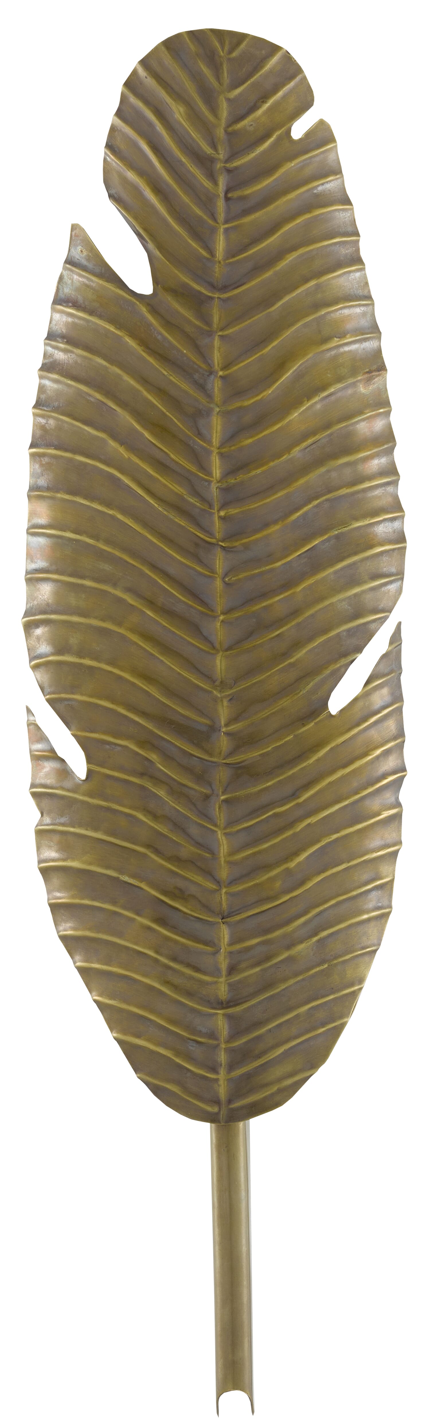 Vintage Brass One Light Wall Sconce from the Tropical Collection