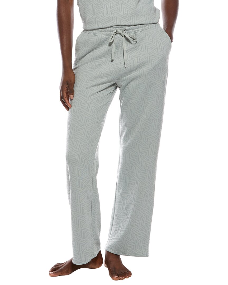 Natori Quilted Geo Knit Jacquard Straight Leg Pant