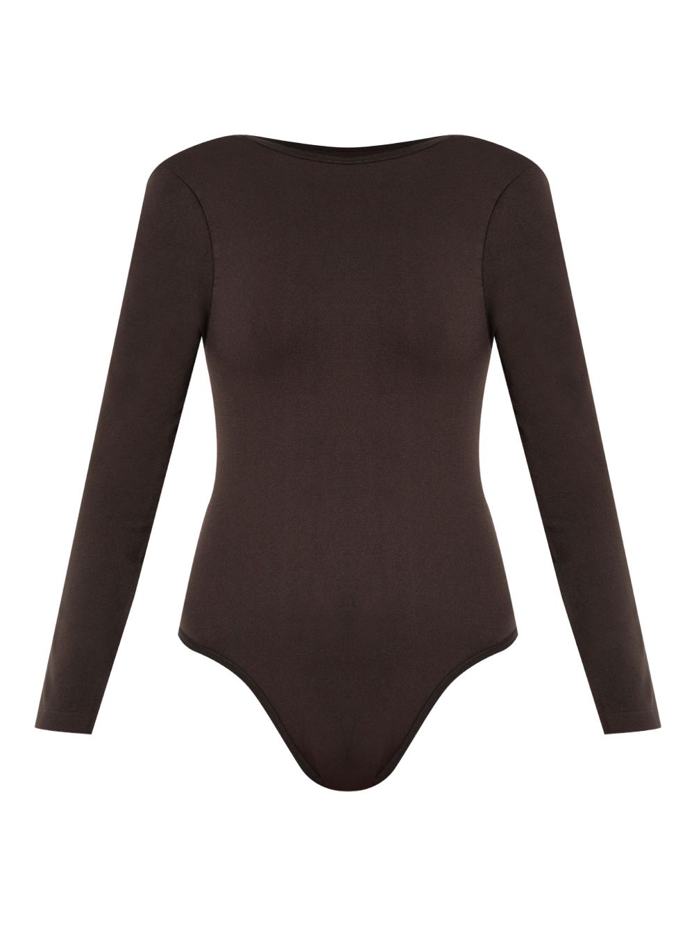 Long-sleeve open-back bodysuit - Black