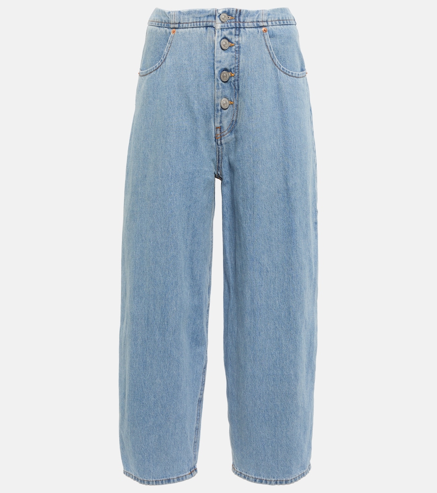 High-rise wide-leg jeans