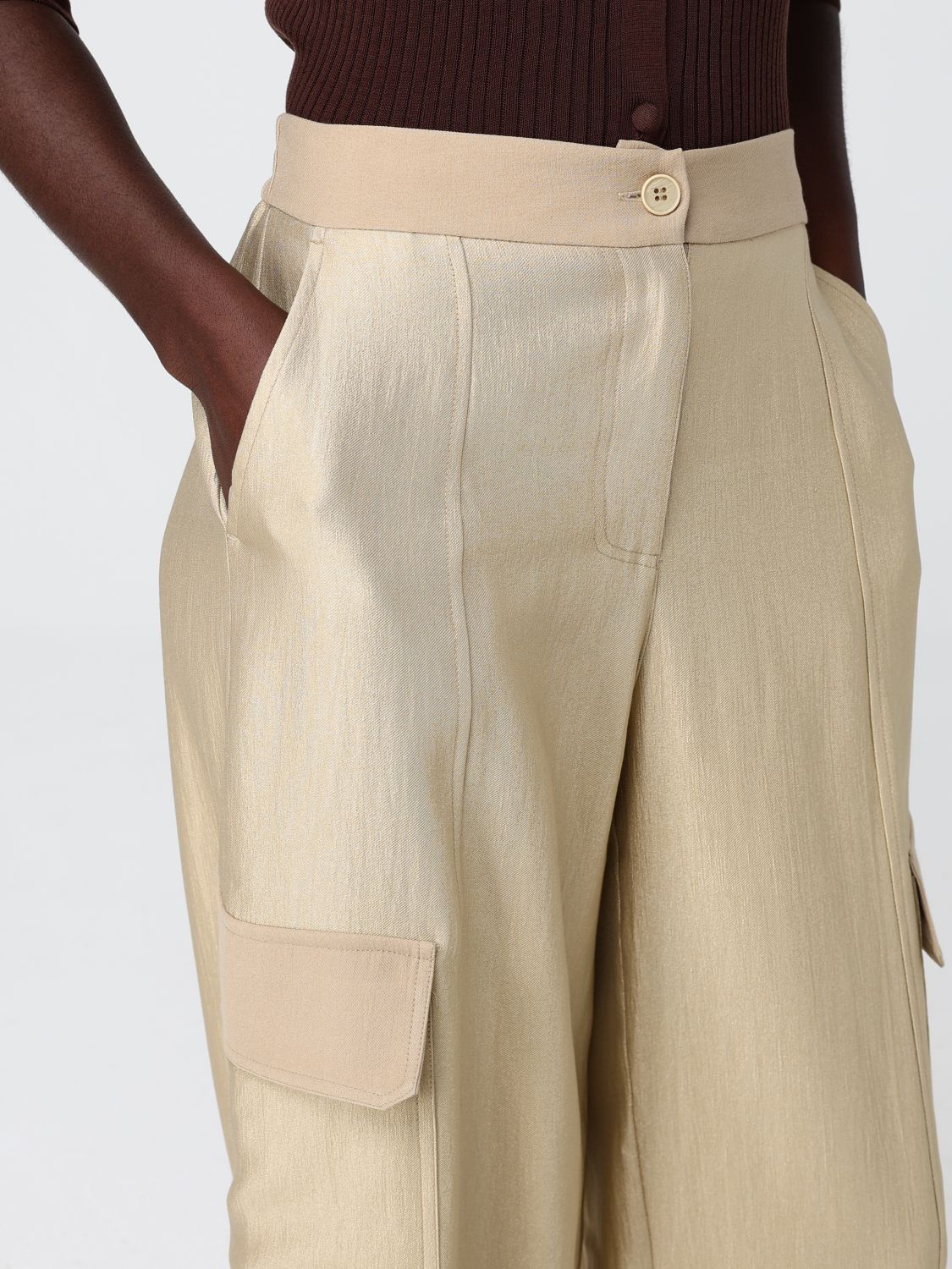 Pants Woman color Beige