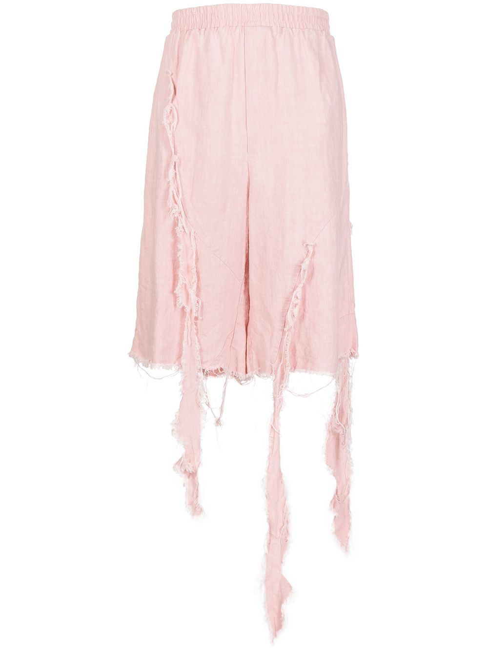 Ripped hemp shorts - Pink
