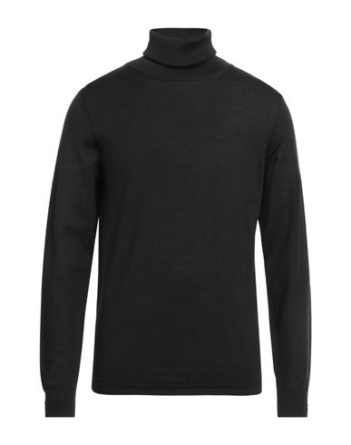 Man Turtleneck Black Size 40 Acrylic, Wool