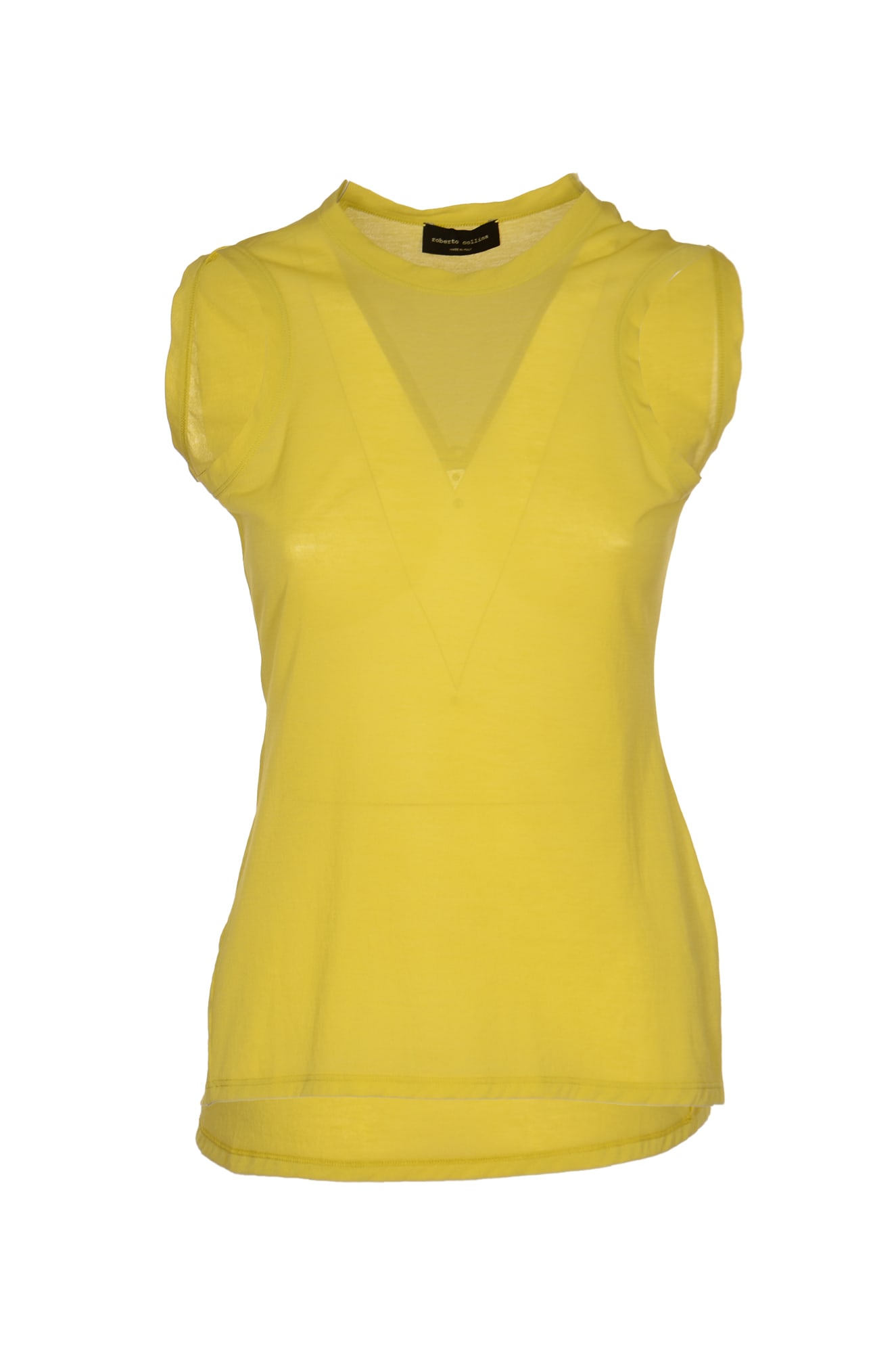 Slim Fit Sleeveless Round Neck T-shirt