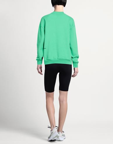 Woman Sweatshirt Green Size XS Organic cotton, Recycled cotton